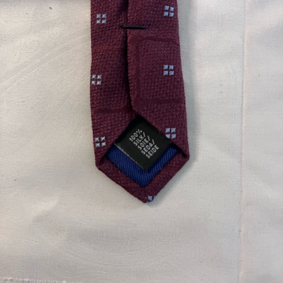 3 for $20 Royal Classic Burgundy Checkered Tie - Picture 7 of 8